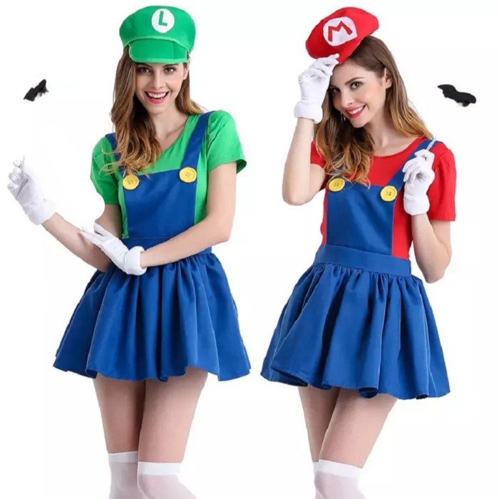 SUPER MARIO BROSS costume cosplay halloween kostum wanita dewasa