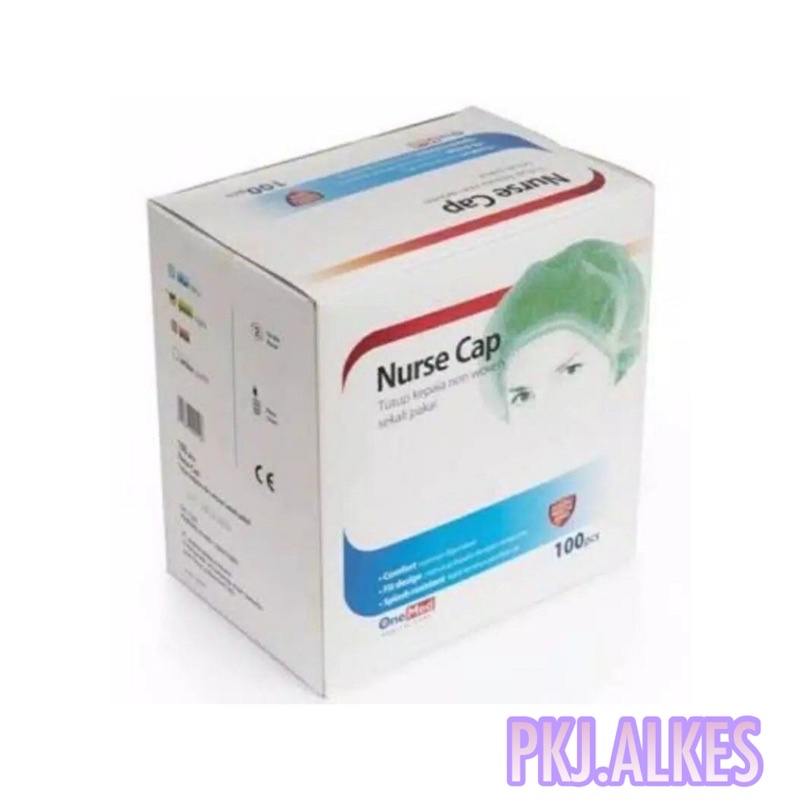 NURSE CAP HAIR CAP PENUTUP KEPALA ISI 100 PERBOX