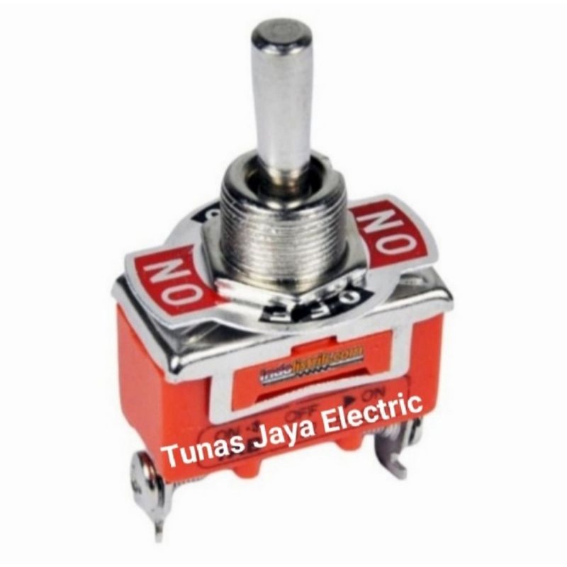 Saklar Toggel / Toggle Switch ON-OFF Kaki 3Pin 15A