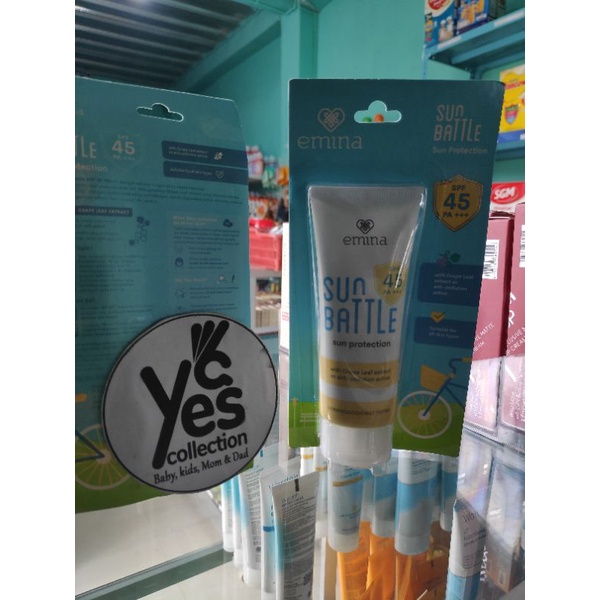 Emina Sun Battle SPF 50 PA++++ Cica Acne Fighter - Barrier Hydraburst Protection 30ml - 60ml SPF30 Sunscreen Muka Sunblok Wajah Tabir Surya Aftersun All Skin Type