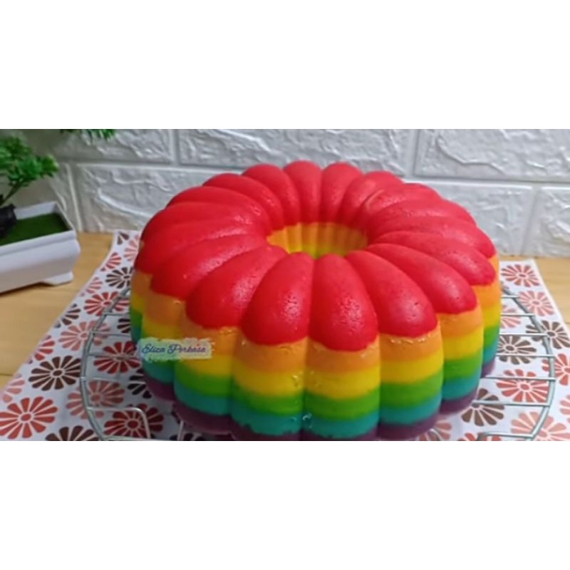 

Bolu kukus rainbow