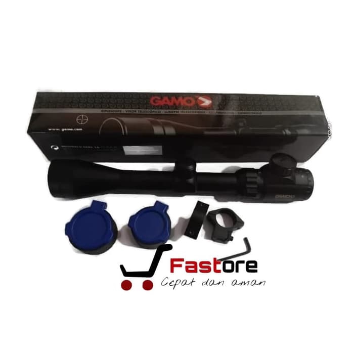 Teleskop Berburu Gamo 3-9x40 RGB Tutup Flip / Teropong Tele