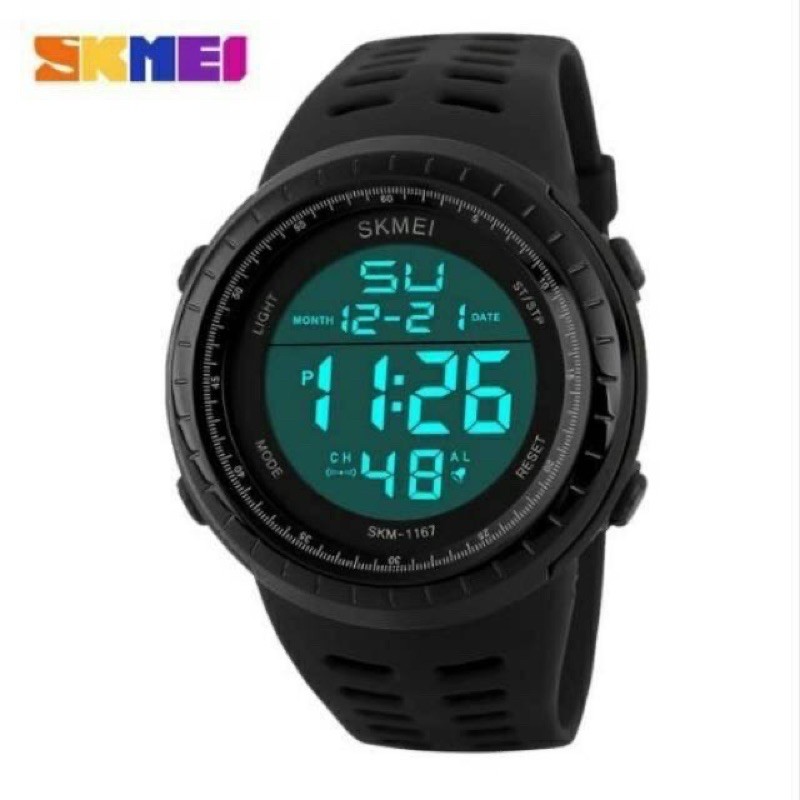 SKMEI 1167 Original / Jam Tangan Pria Sport / Jam Tangan Digital LED Anti Air / Skmei ORIGINAL