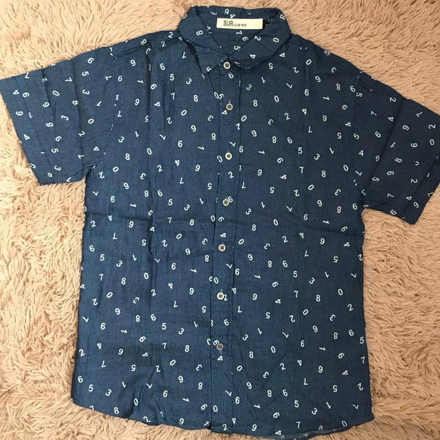 baju kemeja lengan pendek import bangkok