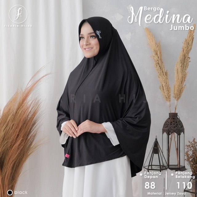 BERGO MEDINA JUMBO Fizaria (bergo jumbo,bergo umroh,bergo haji,bergo syar’i)