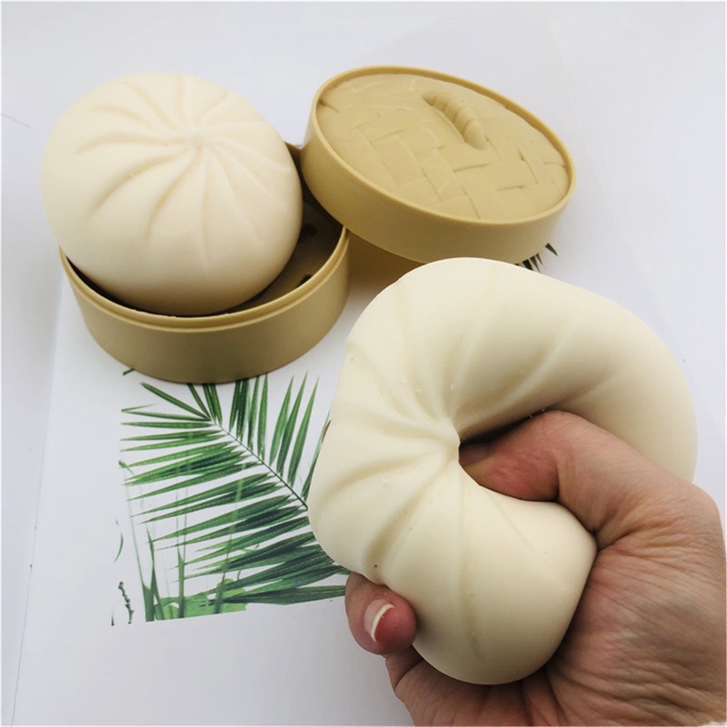 Squishy Bakpau - Mainan Anak Bapau Lucu Bakpau Dimsum Besar