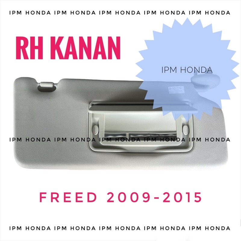 83230 SZY RH Kanan Sun Visor Sunvisor Penghalang Pelindung Cahaya Matahari Honda Freed 2009 2010 2011 2012 2013 2014 2015