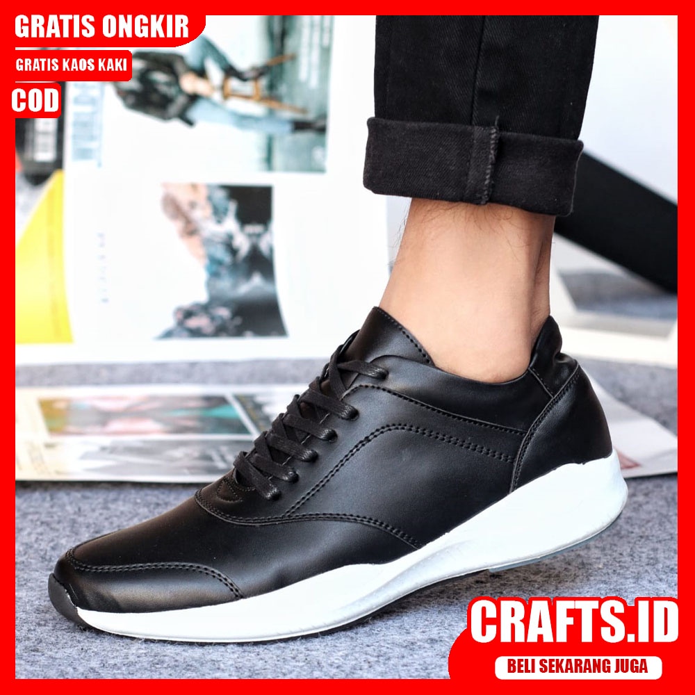 CRAFTS X MOGIL Sepatu Sneaker Pria Sepatu Pria Casual Sepatu Cowok/Cowo Sepatu Sneakers Ori Keren Sepatu Kasual Running Kerja Kuliah Gaya Santai Keren Kekinian