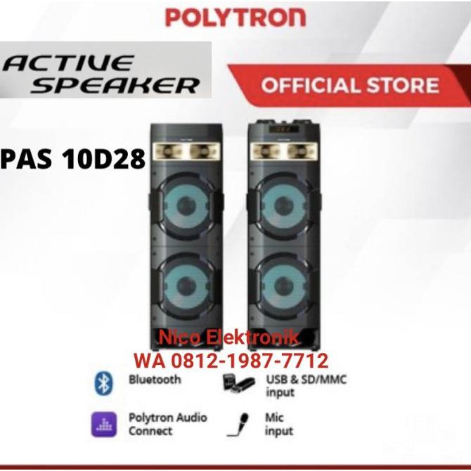 Free* Ongkir Polytron Active Speaker Pas 10D28 Salon Aktif Omaoy88