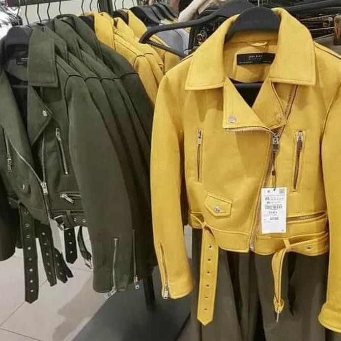 JAKET KULIT WANITA ZARA FASHION TOP