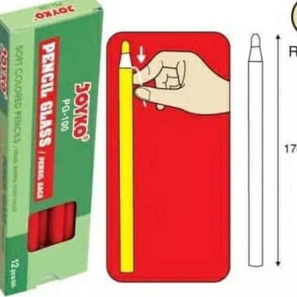 

(HE)★ Pensil Glass/Pensil Kaca Joyco PG-100 (1 Lusin )|Paling⭐.rame|⭐