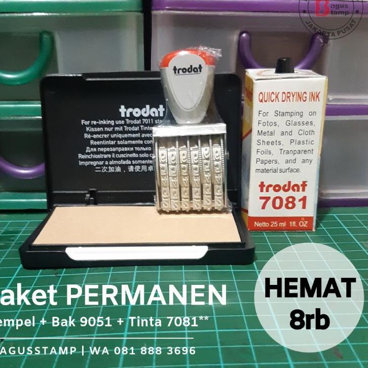 

Promo - Stempel Angka Manual 6 Digit 3mm 4mm 5mm Trodat 1536 1546 1556 .,