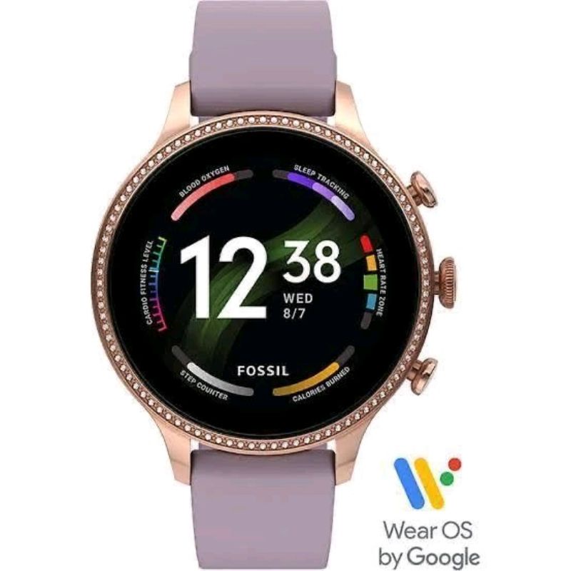 smartwatch F o s s i l Gen 6 gen6 rubber lilac Ftw6080