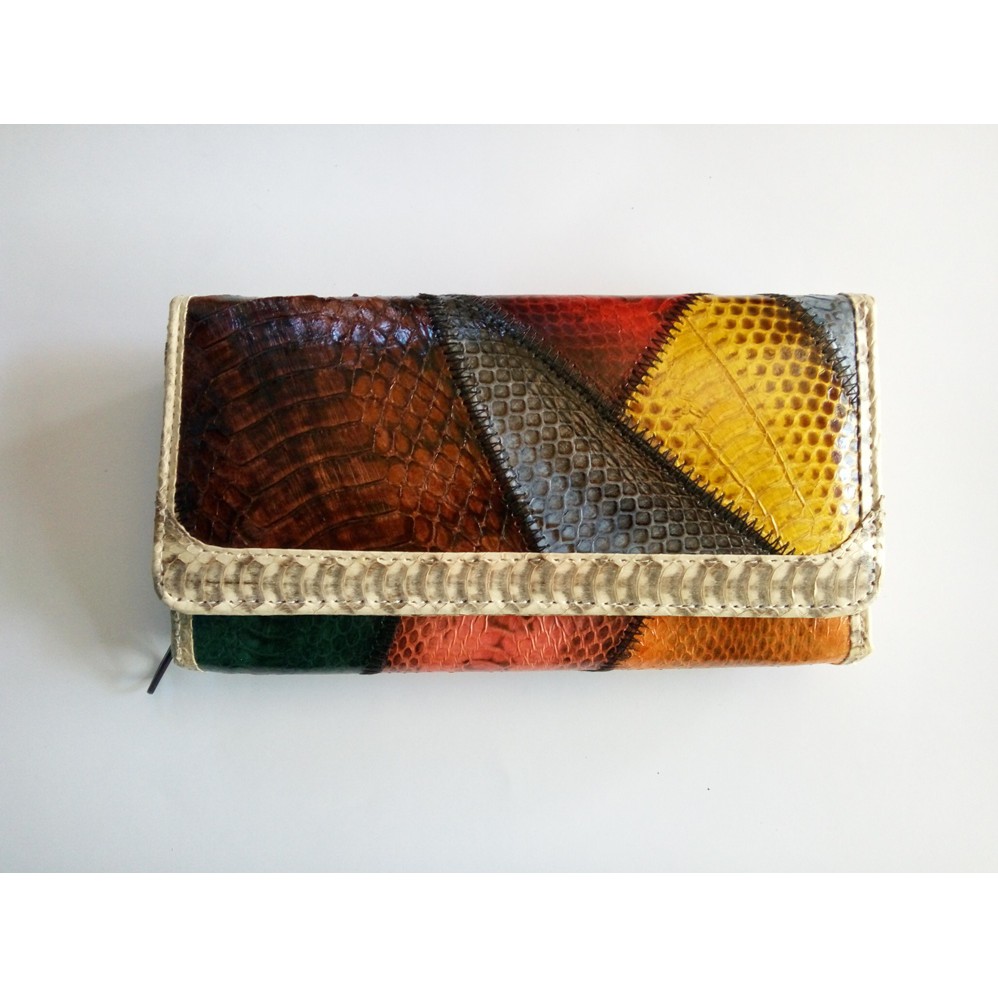 Dompet Wanita Kulit Ular Asli Model 7 Fashionable