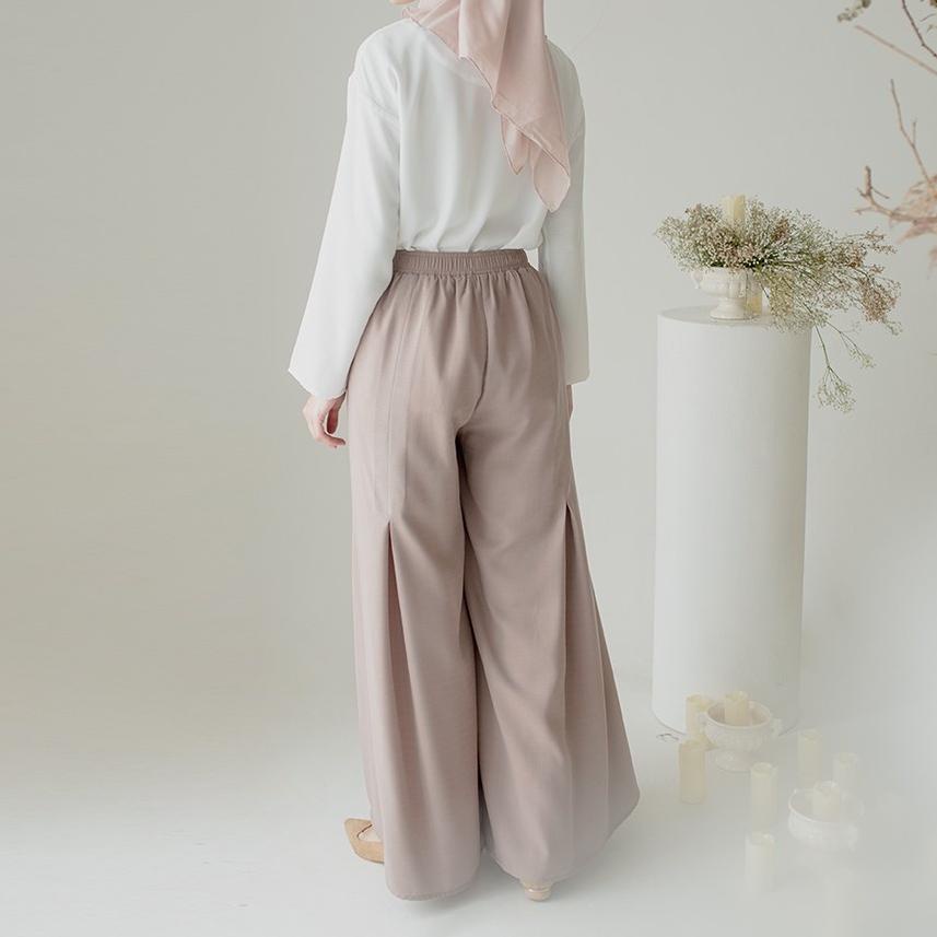 (A-EAU} (♫} Palazzo Pants Wanita Celana Kulot Palazzo Celana Kulot Wanita Celana Palazzo Wanita (top