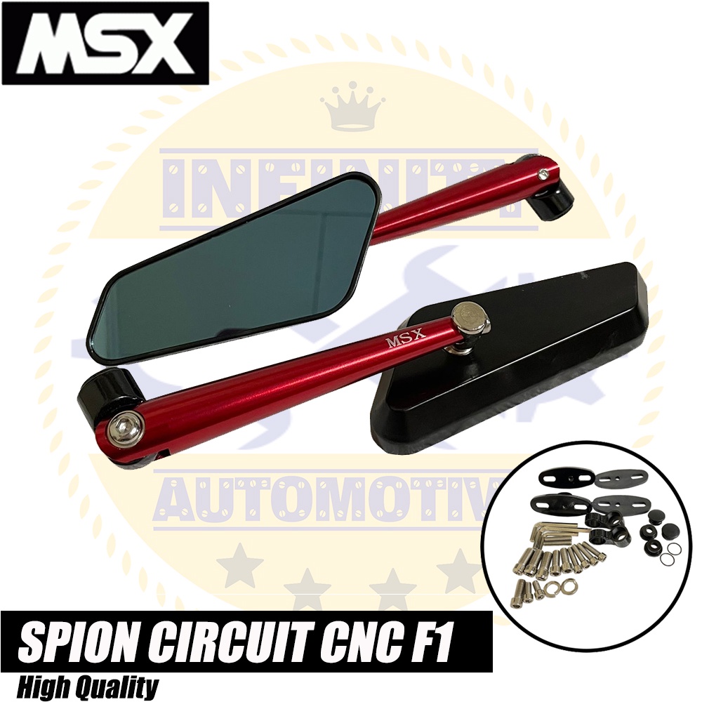 Kaca Spion circuit sircuit cnc mirror blue kaca biru Nmax Aerox Pcx Vario Ninja cbr r15 dll 3188-3-5