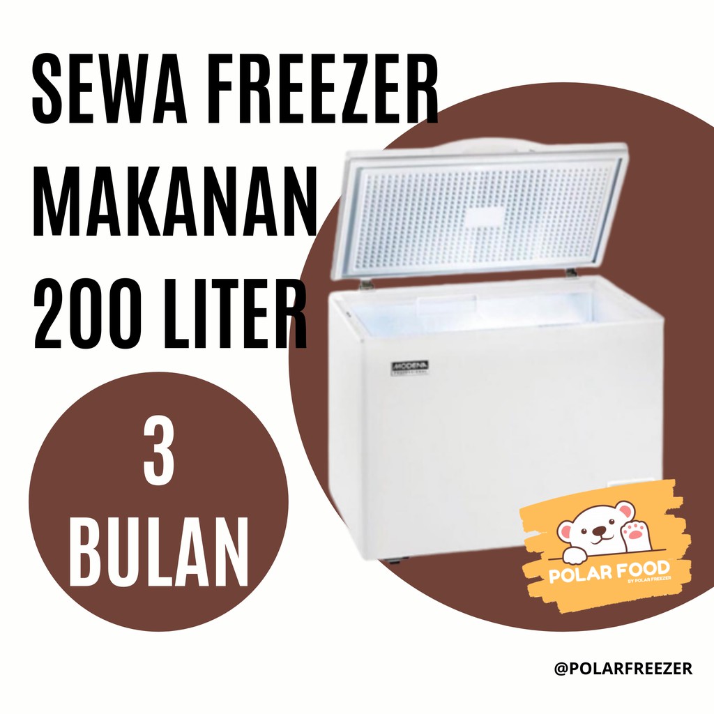 SEWA FREEZER MAKANAN MURAH 200 LITER FROZEN FOOD CHEST FREEZER