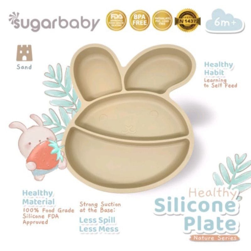 Sugar Baby Healthy Silicone Plate Nature Series