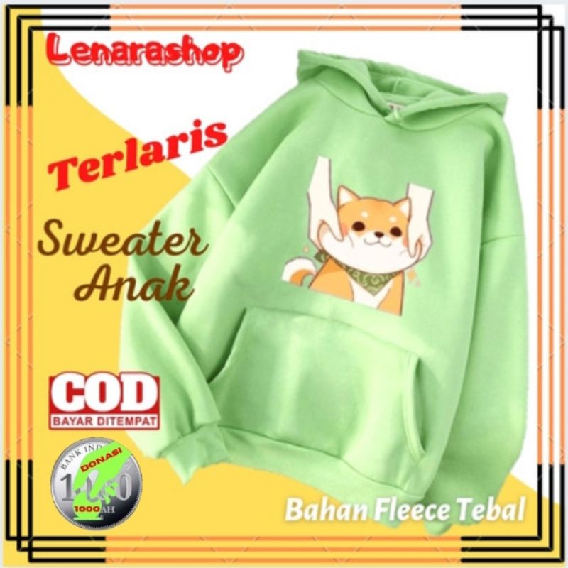 Sweater Hoodie Anak Perempuan Kucing Lucu Jaket Switer Baju Anak Murah Terbaru