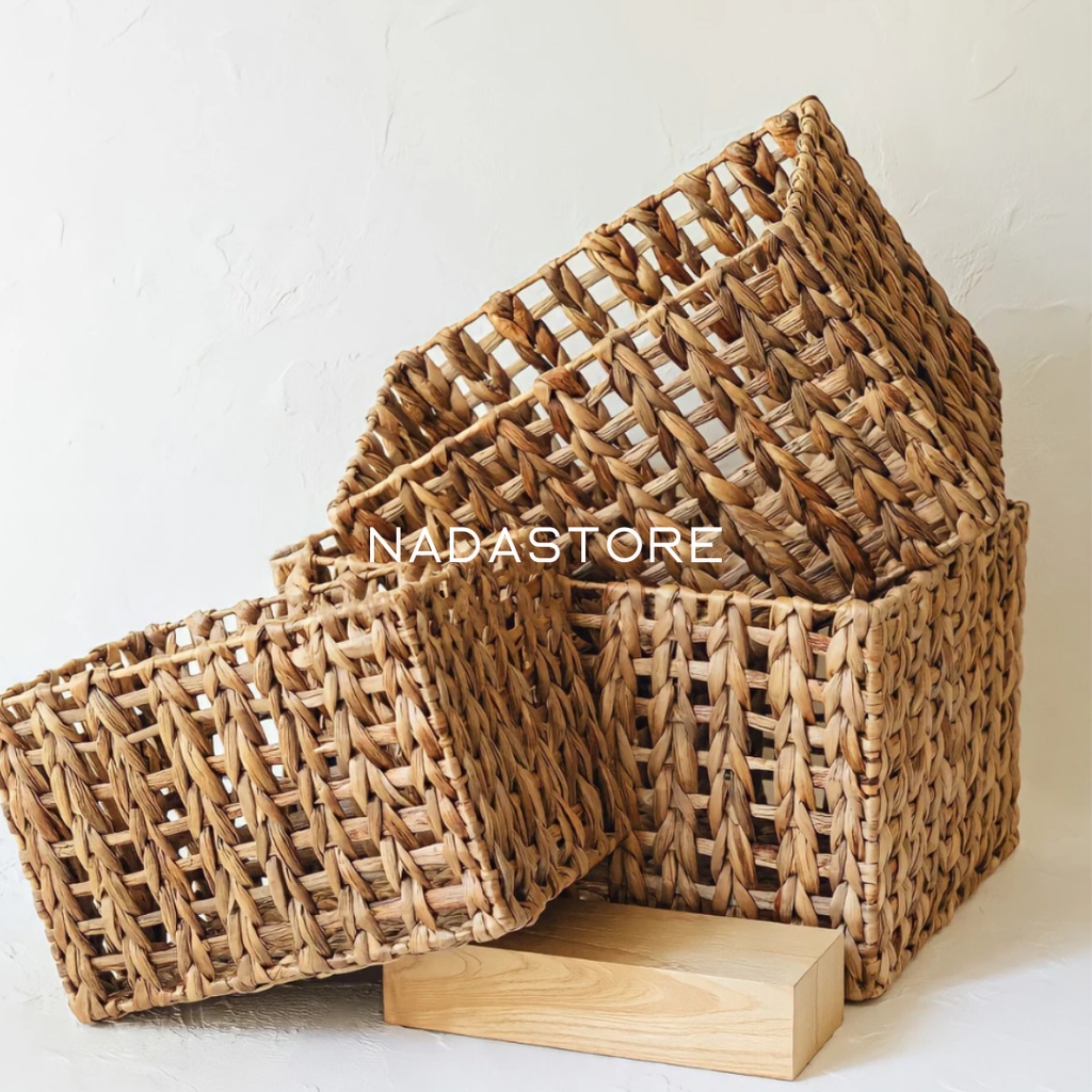 NADASTORE - BOX PENYIMPANAN / KERANJANG / BASKET / LAUNDRY BASKET / KERANJANG KRAWANG / ANYAMAN