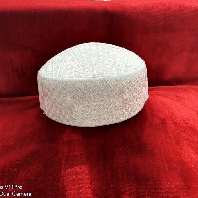 Terlaris Peci Pakistan Hitam Dan Putih Original 