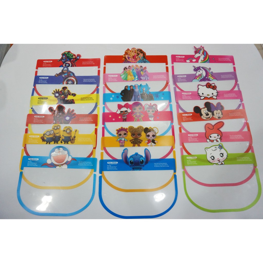 FACE SHIELD + KACAMATA KARAKTER / FACE SHIELD KACAMATA ANAK