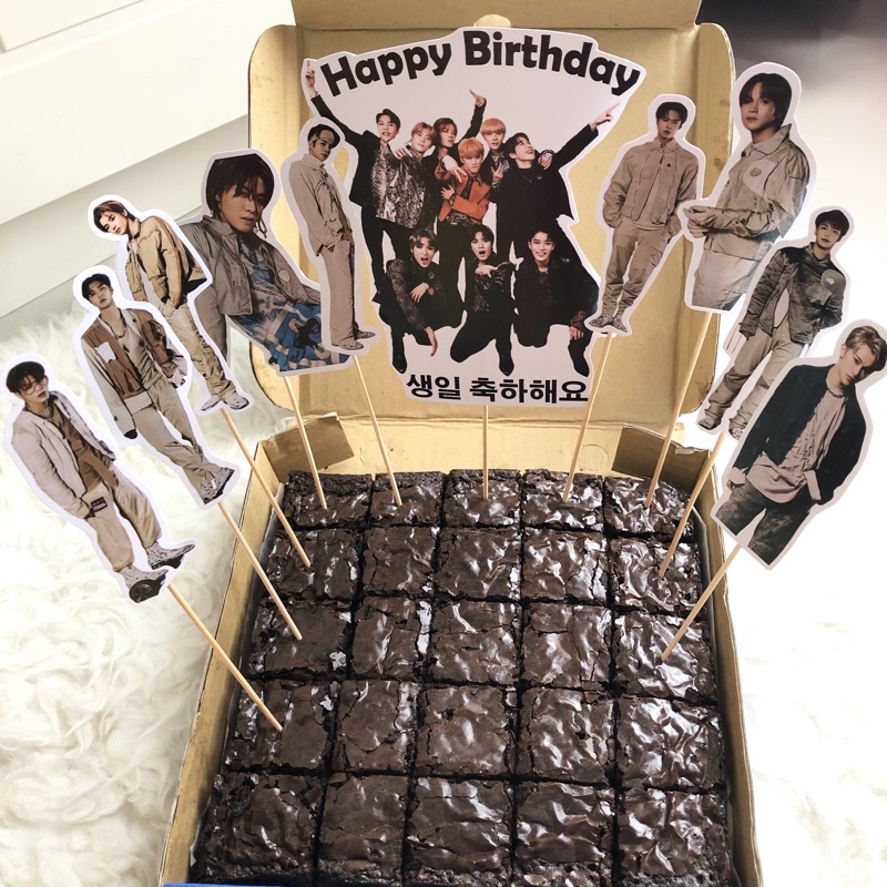Hiasan Kue Ulang Tahun NCT127 | Tusukan Kue Cake Topper NCT