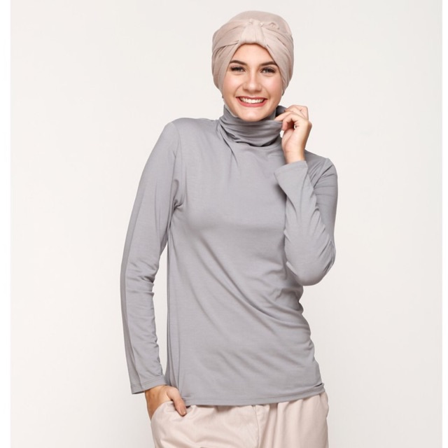 chandani.id • MANSET TURTLE NECK COOLTECH | manset basic hijab size reguler sage broken white mocca black pengantin wisuda kondangan