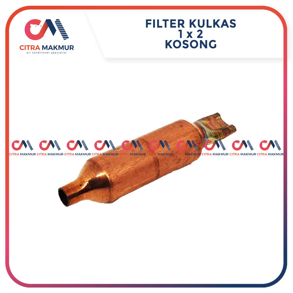 Filter Kosong 1 2 lubang Kulkas AC pipa tembaga 1/4 inci 1 pk saringan oli kompresor strainer