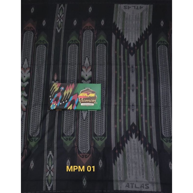 (Khusus HITAM) Sarung Atlas Idaman Motif BHS