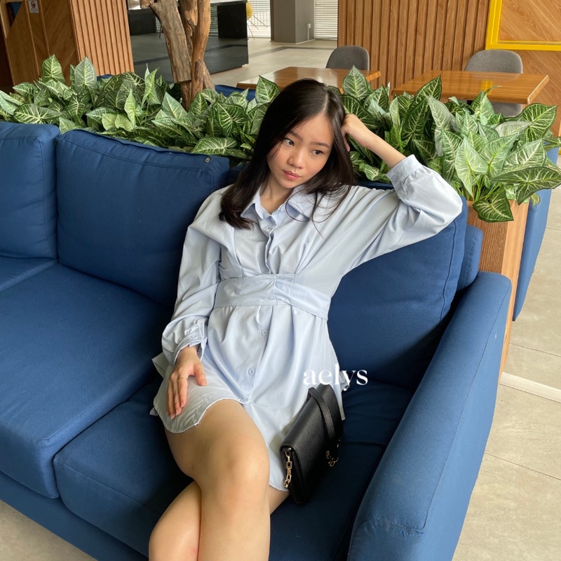 Nami Set (Baju Set Korea / Kemeja Overzised / Celana Pendek)