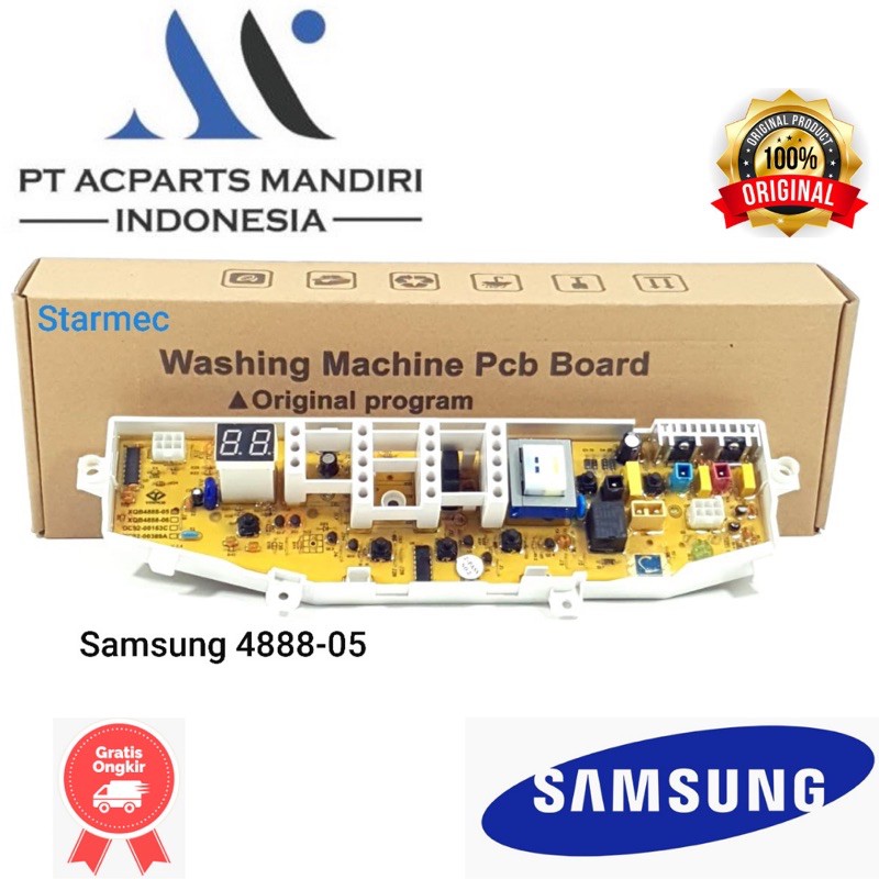 modul PCB mesin cuci Samsung WA60B9, WA75B5, WA60B7, WA 79B7, WA60B6 (4888-05)