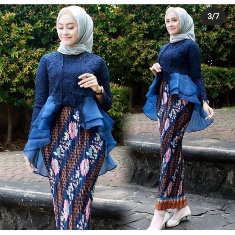 Kebaya Lamaran Cod Bisa Busui Remaja Modern Gania Organza Busui Brokat Cantik Baju Batik Z6F1 Trendy