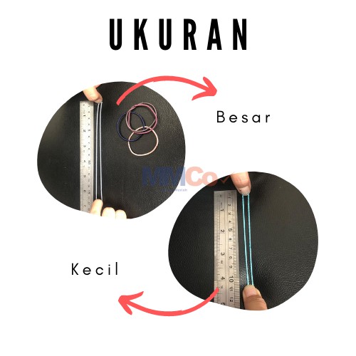 Ikat Rambut Karet Polos Elastis Gaya Korea Wanita / Karet Rambut / Karet Gelang Kucir isi 100pc MCO - AR05-5