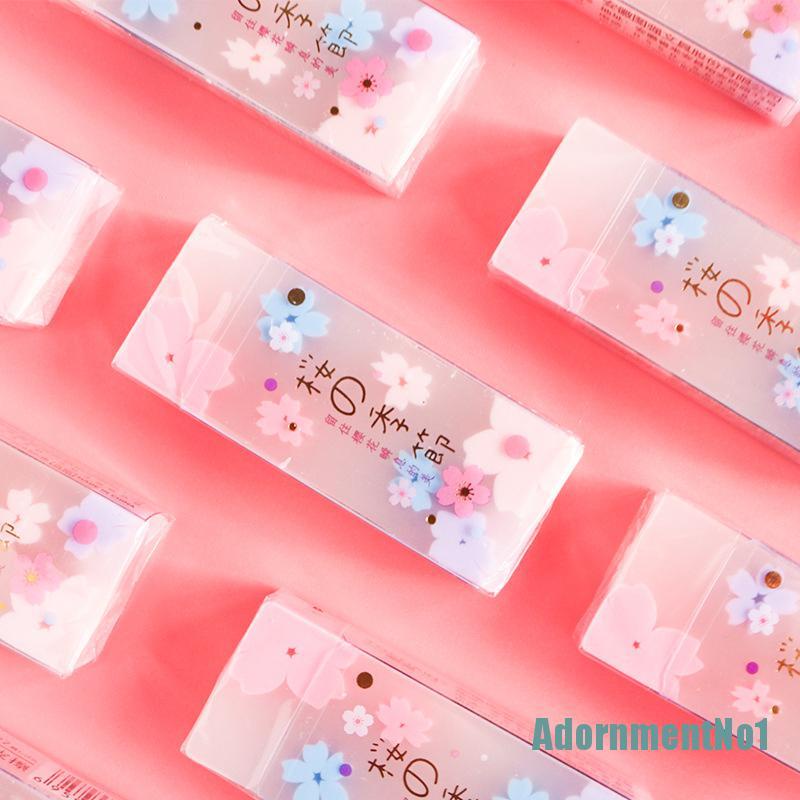 (AdornmentNo1) Penghapus Karet Bentuk Bunga Sakura Jepang Clover