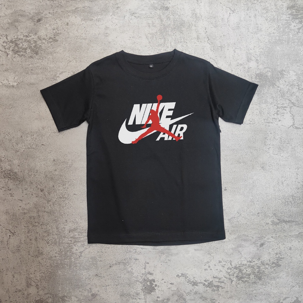 Baju Kaos anak Laki & Perempuan Nike air Catoon Combed 30s Premium Casual Kids