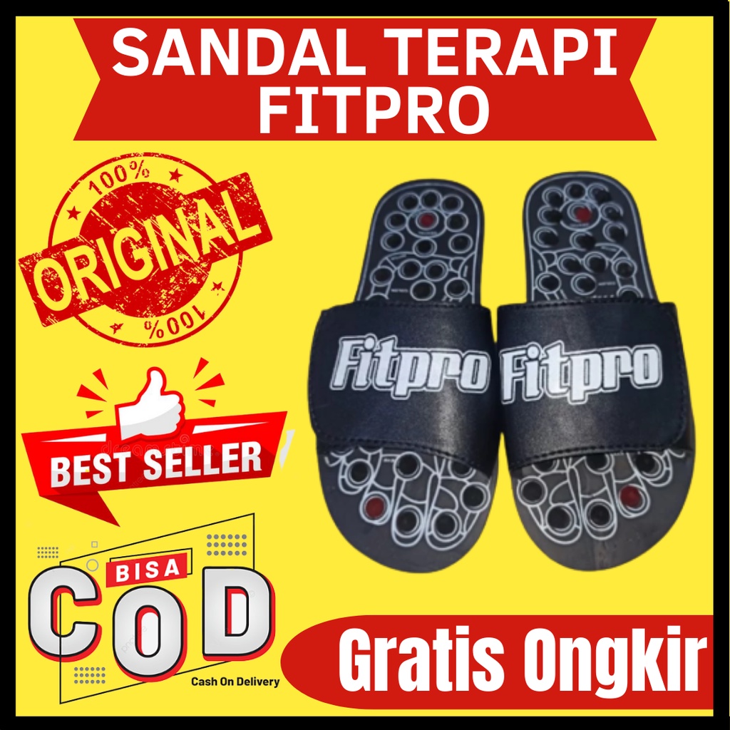 Sandal Fitpro sandal terapi Rematik Selop refleksi Selipar kesehatan Refleksi akupuntur sendal selip