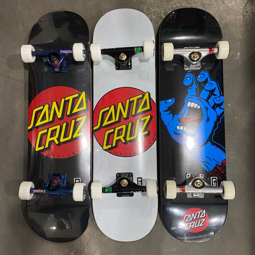 Santa Cruz skateboard premium set 8.25 lengkap pemula dan pro