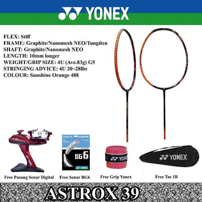 mantul habis badminton YONEX ASTROX 39 RAKET BADMINTON ORIGINAL