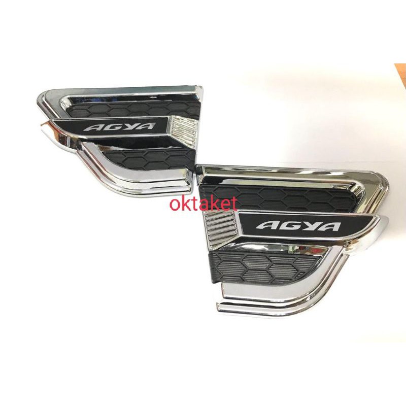 side Vent air flow Agya activo chrome