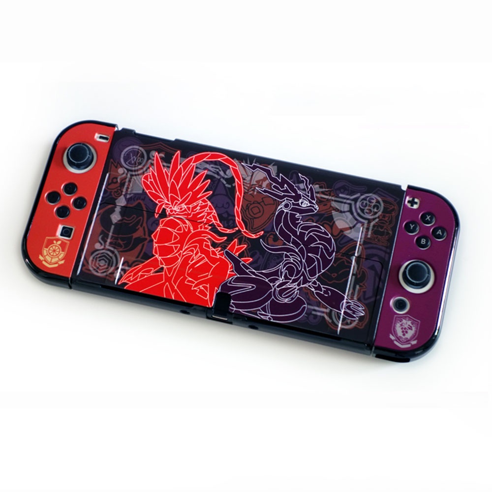 Pok Mon Scarlet / Violet Case Pelindung Nintendo Switch V1 V2 / OLED / Lite Model Scarlet / Violet