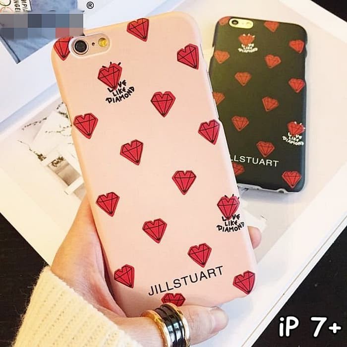 FOR IPHONE 7 PLUS - FASHION ARTISTIC LOVE LIKE DIAMOND MATTE HARD CASE