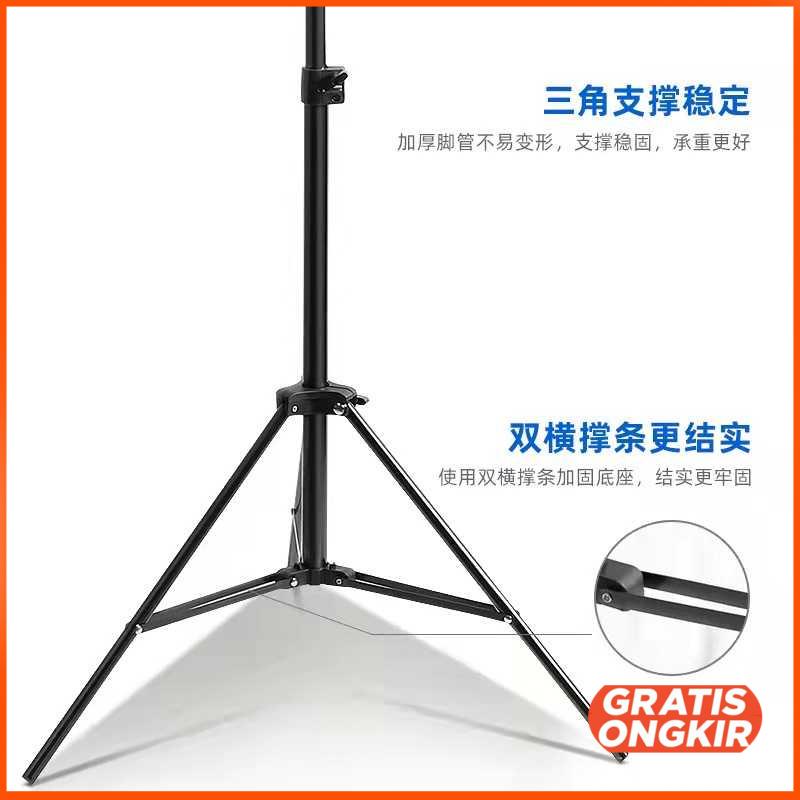 Portable Tripod Light Stand 1per4 Thread 5 Section 300cm - SN453