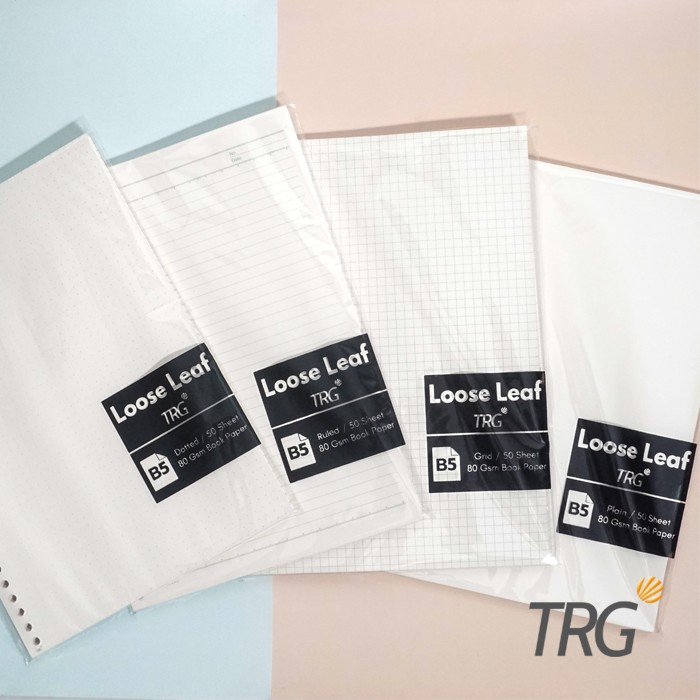 

TRG - Isi Loose Leaf Book Paper B5 TRG - Refill Binder Bookpaper Dotted Grid Plain B5 TRG