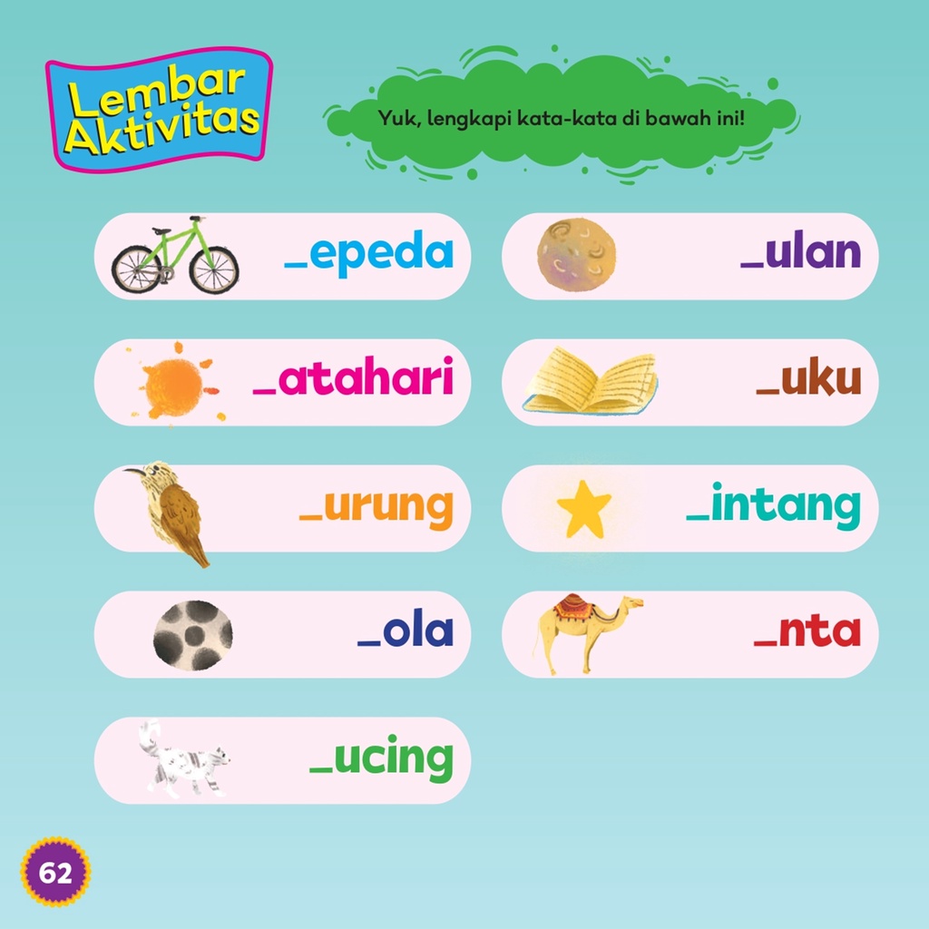 Buku Anak Islami Mengenal Allah Mencintai Islam A to Z (Hard Cover) - Gema Insani-8