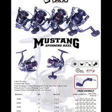 Reel pancing daido mustang 9BB 1000 2000 free handle