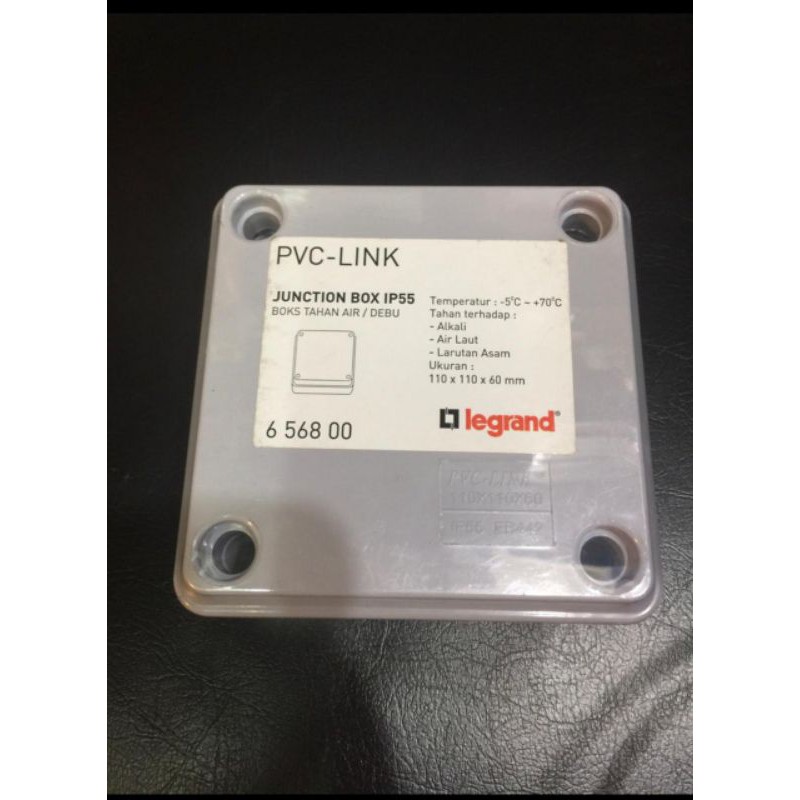 Legrand Junction Box 110 x 110 x 60 IP55 Waterproof