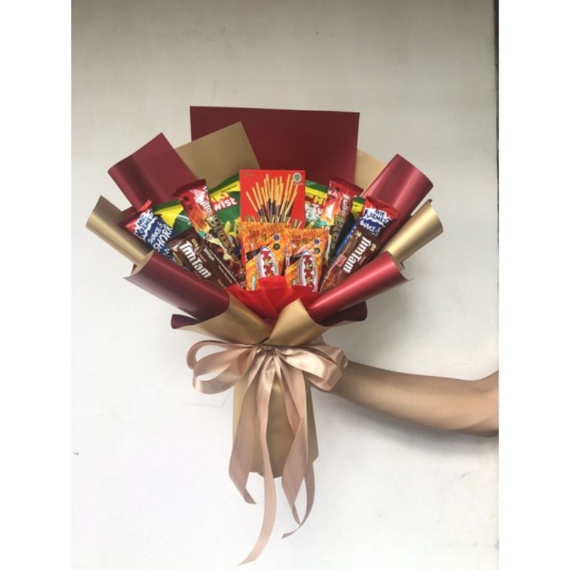 

bouquet snack murah/ bucket Snack/ buket snack dan kopi/ hadiah wisuda