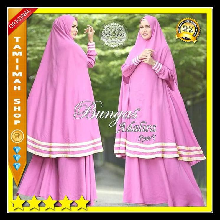 Baju Gamis Syari Wanita Modern Pinggang Belakang Karet TERMURAH Trbaru