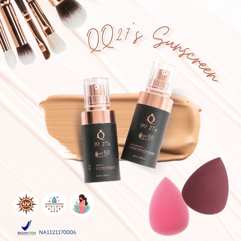 QQ'27 sunscreen spf 50 50ml Bpom